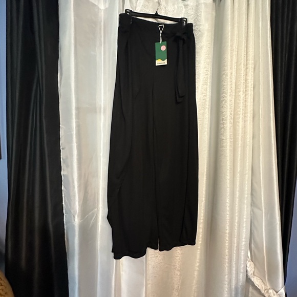 HALARA Dresses & Skirts - Elegant Black Women's Pants with Tie